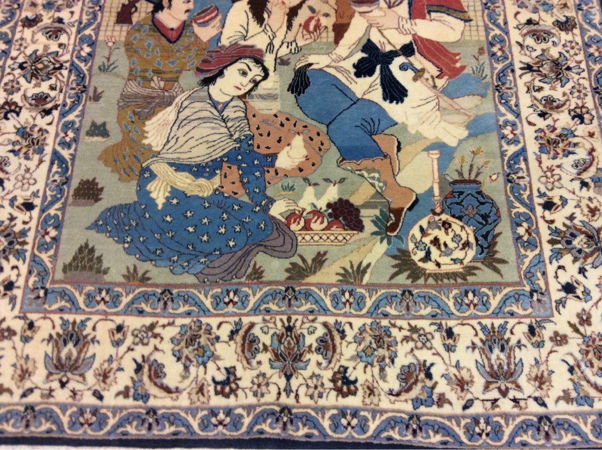 Tappeti: Persischer Orientteppich, Isfahan Bildteppich! N 375 – Usato da Zürich venduto da Hemmat 2
