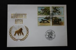 Umschlag "Gefährdete Arten" UNO 1994 Erstausgabe Wien