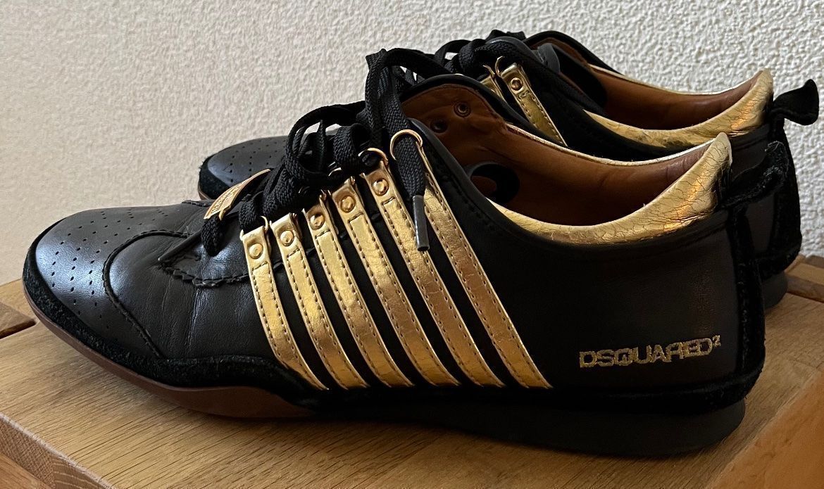 Dsquared2 Scarpe da uomo: Dsquared2 Sneaker - Schwarz/Gold - Grösse 46 – Usato da Lüchingen venduto da mag_8r9c 3