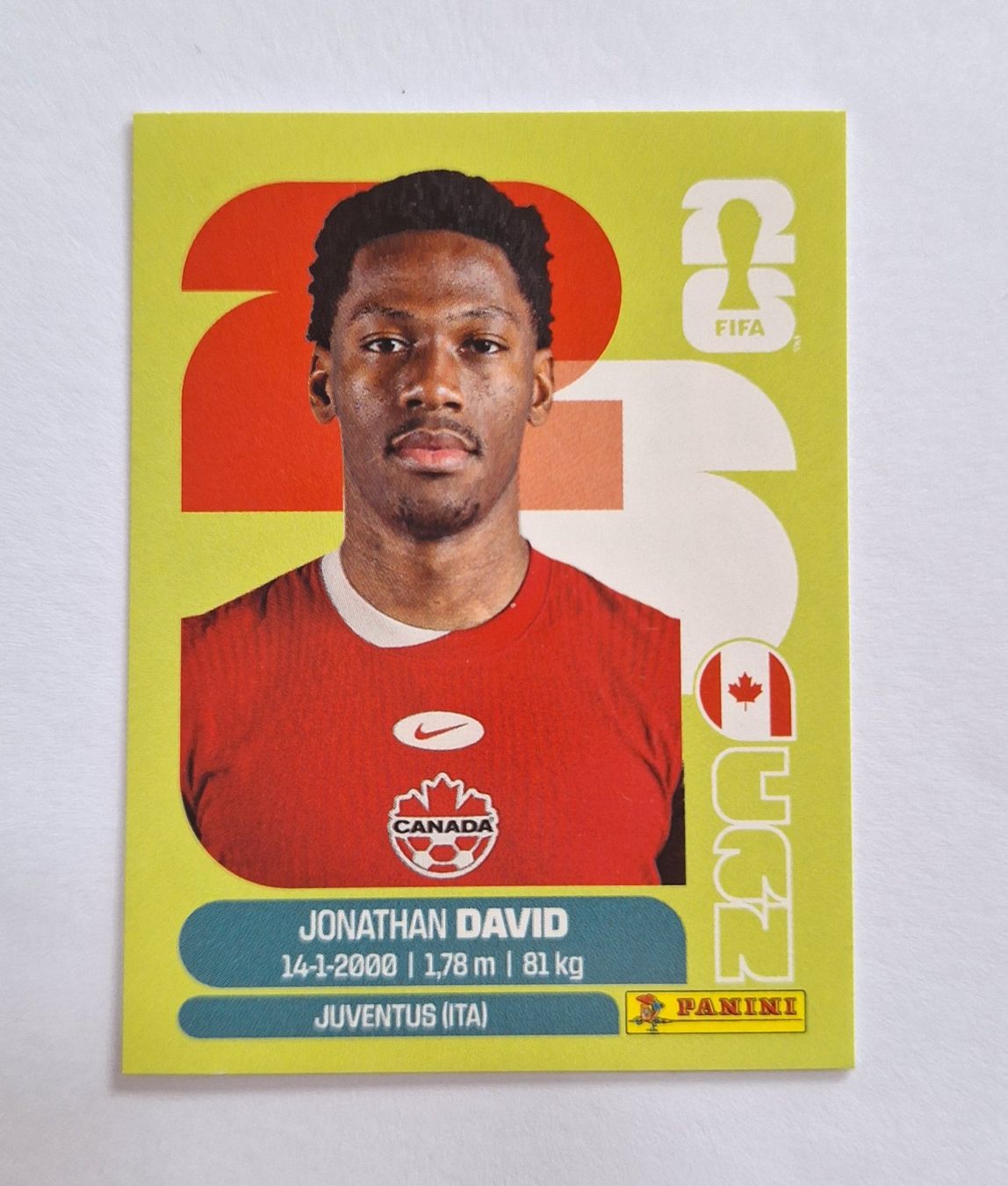 Panini Sammelbilder & Trading cards: Panini Jonathan David CAN 20 – Neu (gemäss Beschreibung) aus Romanens von Crocette