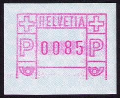 ATM 2_Abart "ohne Grundlinie"_SELTENE WERTSTUFE 0085 ! **
