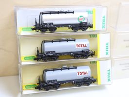 Minitrix 3 x Tankwagen Set 13974/15105 - Spur N Top Modelle