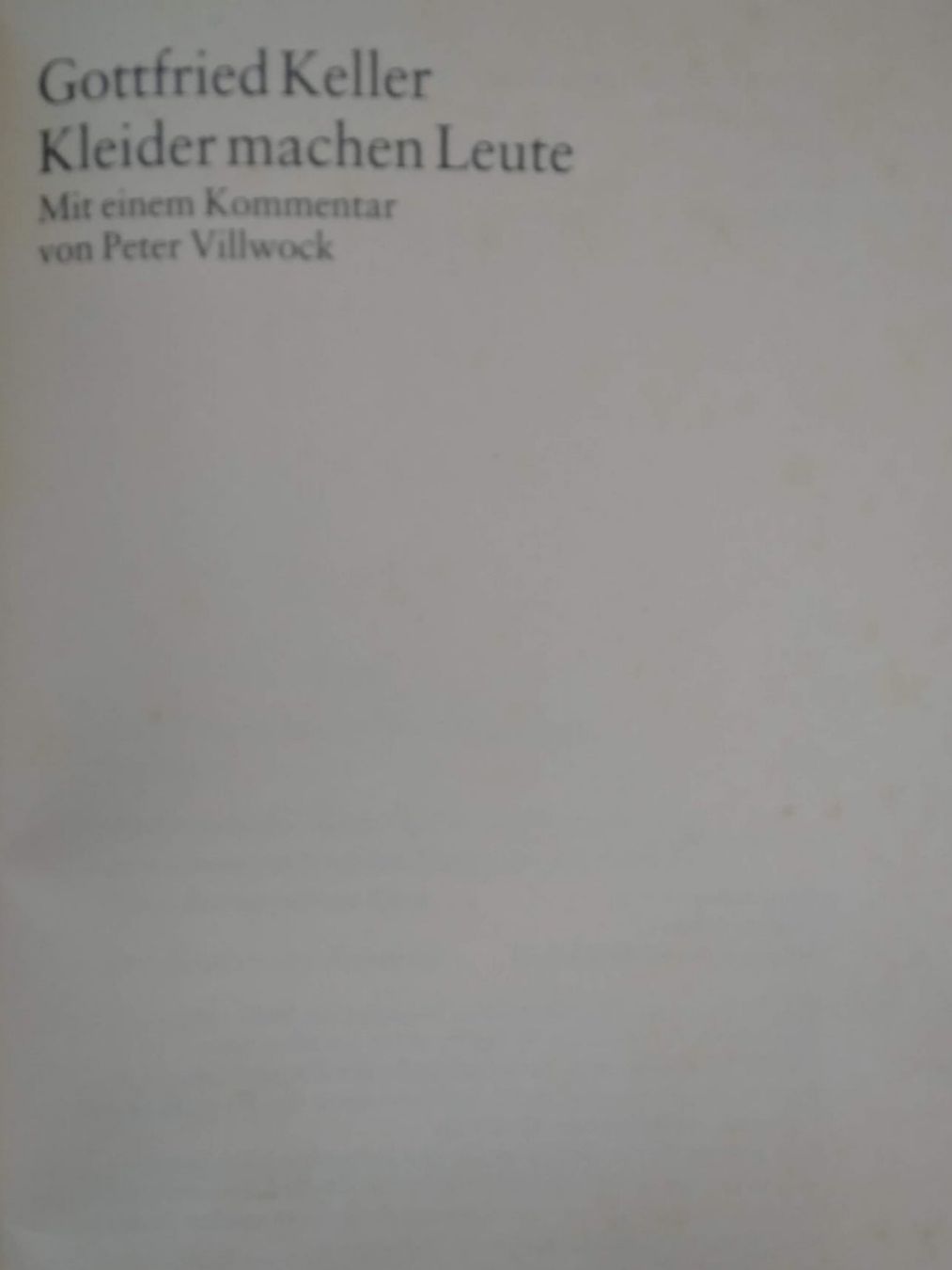 Bücher: Gottfried Keller:  Kleider machen Leute – Gebraucht aus Zürich von Flitzi2005 3