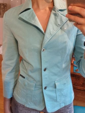 Dolce & Gabbana Sommer Jeansjacke/Blazer, hellblau, Gr. 36/S