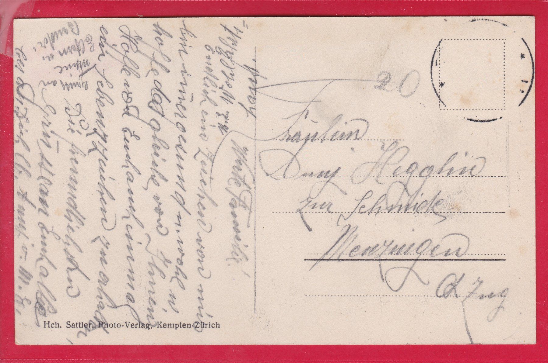 Cartoline postali: OERLIKON – Usato da Oberrieden venduto da Gebirgsstelze 1