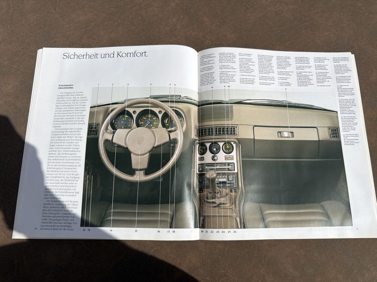 Porsche Documenti: Prospekt: Porsche 944 – Usato da Wolfwil venduto da Rolex1 4