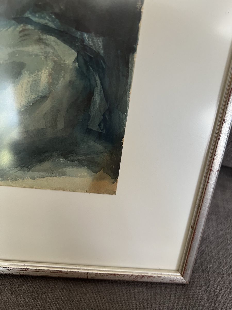 Dipinti: Akt am Wasser Aquarell – Usato da Reinach BL venduto da countryhouse 2