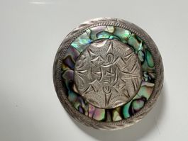 Vintage Mexico 925 Silber Brosche & Anhänger
