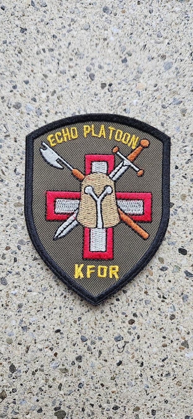 Schweizer Armee Placchette & Badge: *** Swisscoy Badge mit Klett *** – Nuovo (secondo la descrizione) da Riedholz venduto da fr_sIruP