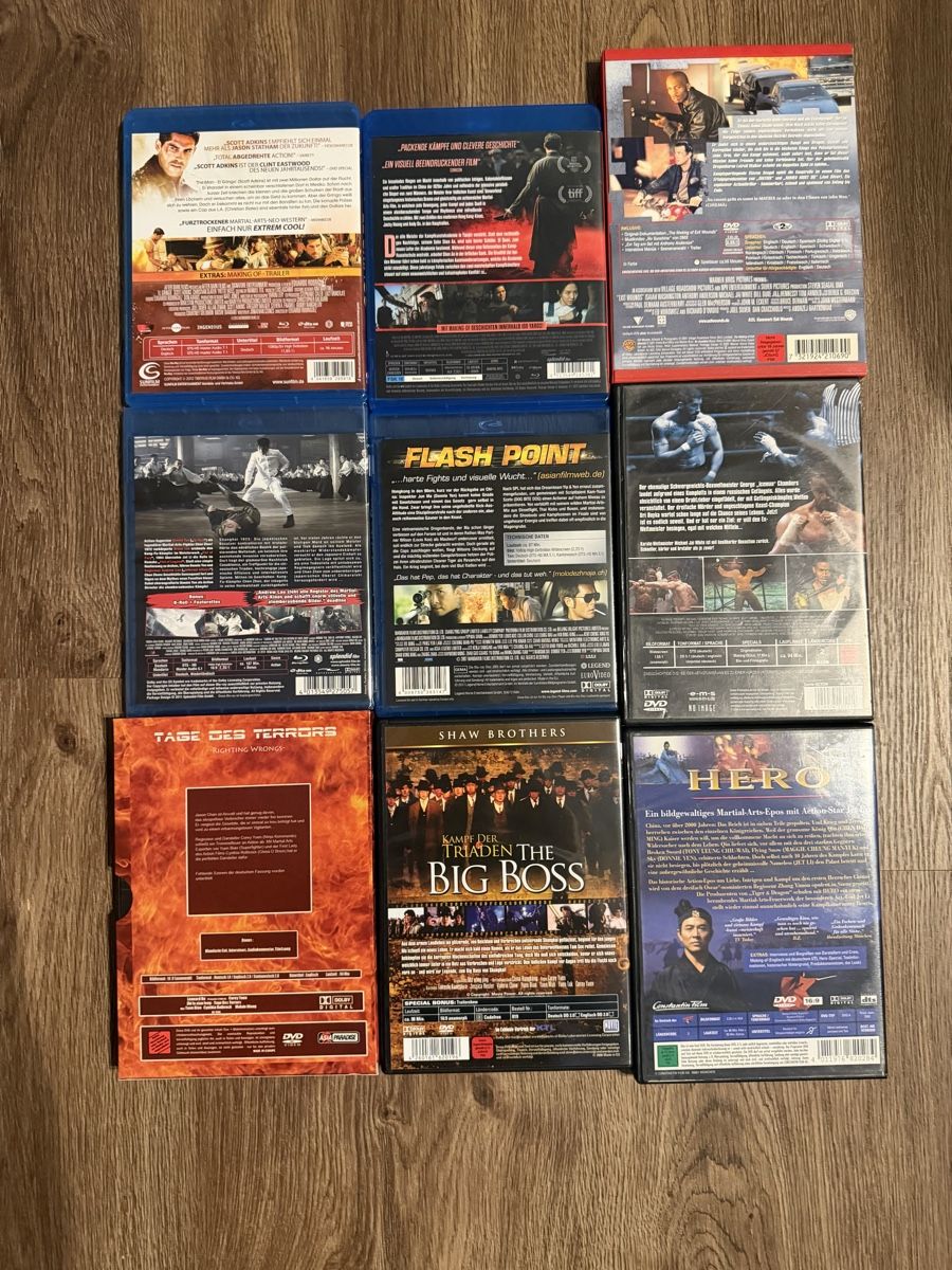 Tutti i DVDs: Martial Art & Aktion  Blu-ray und DVD Sammlung – Usato da Zollikofen venduto da hekote 1