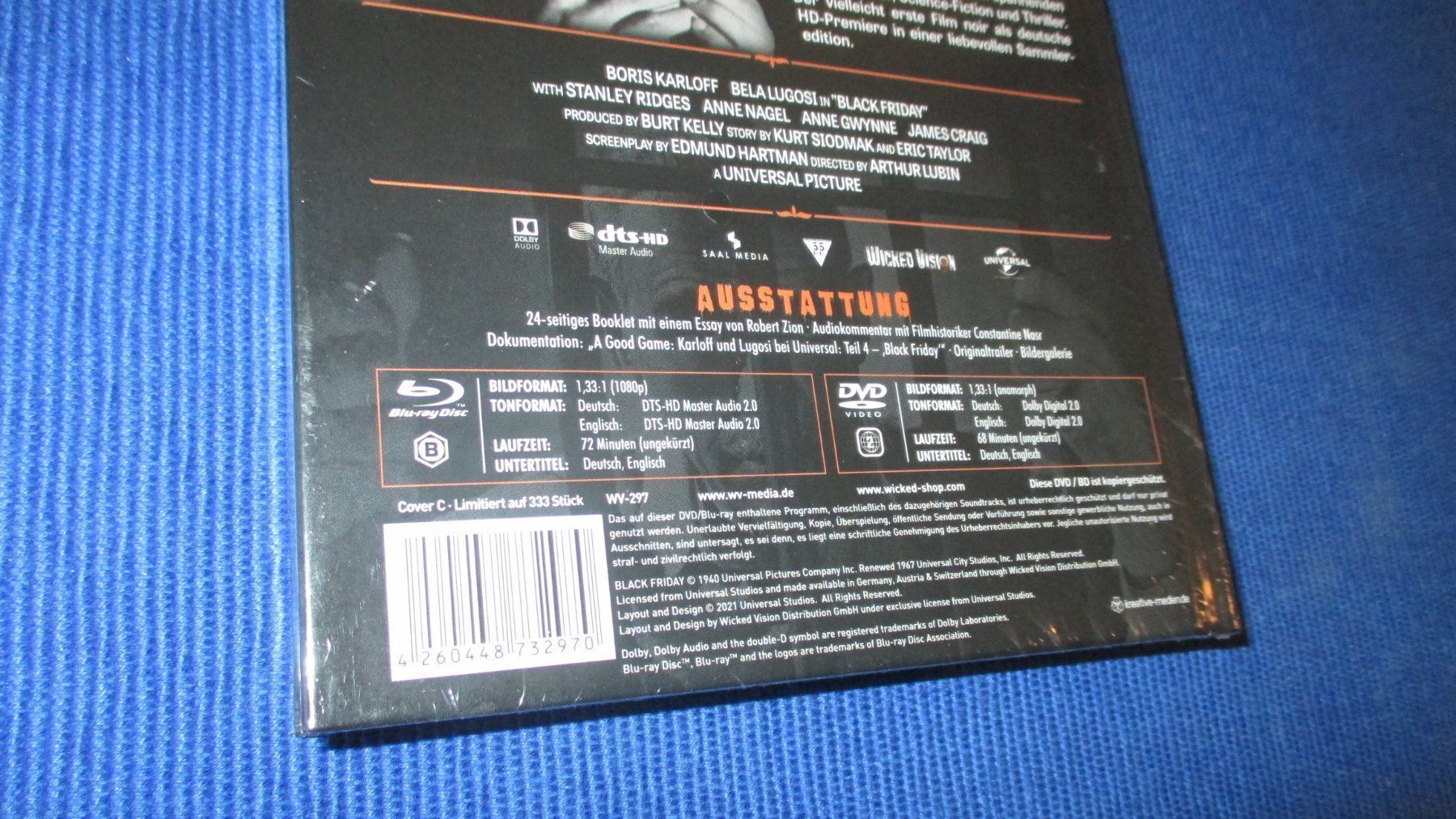 Tous les DVDs: Mediabook  Black Friday  / Coll. Edition Nr. 47 – Neuf avec emballage d'origine à Wattenwil par Firebird1 3