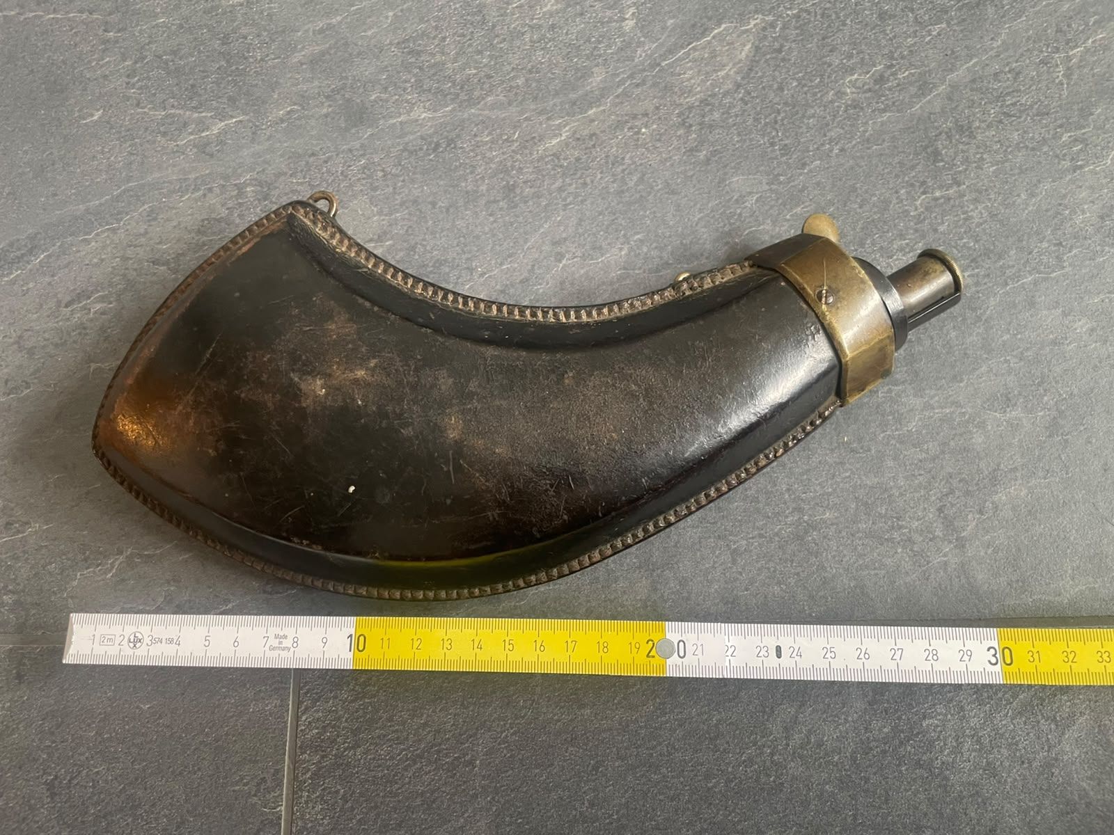 Schweizer Armee Bottiglie: Pulverhorn Zu Berner Stutzer 1842 – Usato da Unterlangenegg venduto da can_rf8g