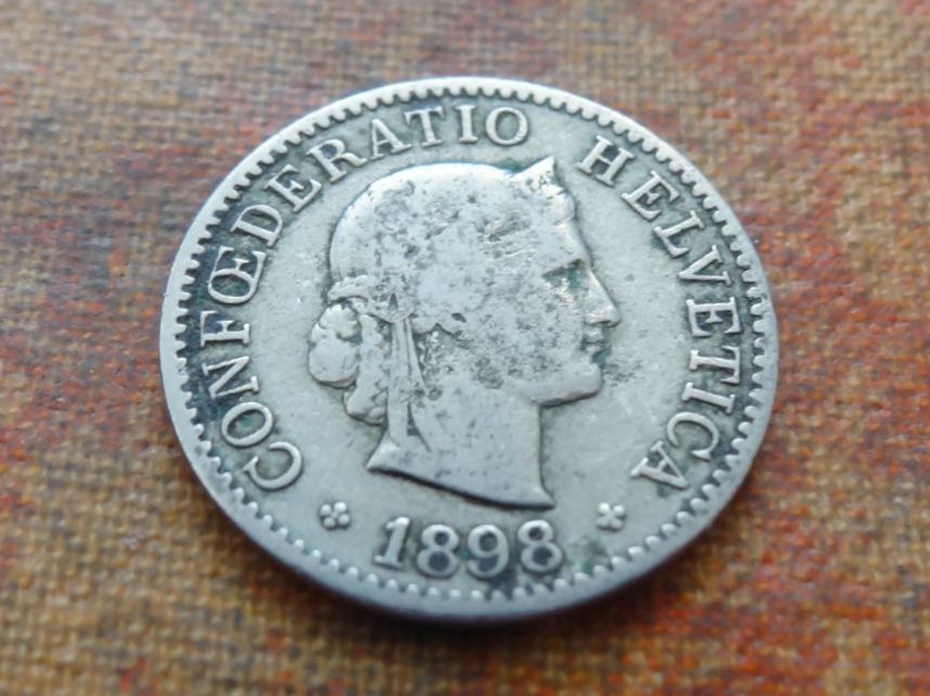 Tutti le monete: 5 Rp. 1898  (B) – Usato da Romanel-sur-Lausanne venduto da Swift13