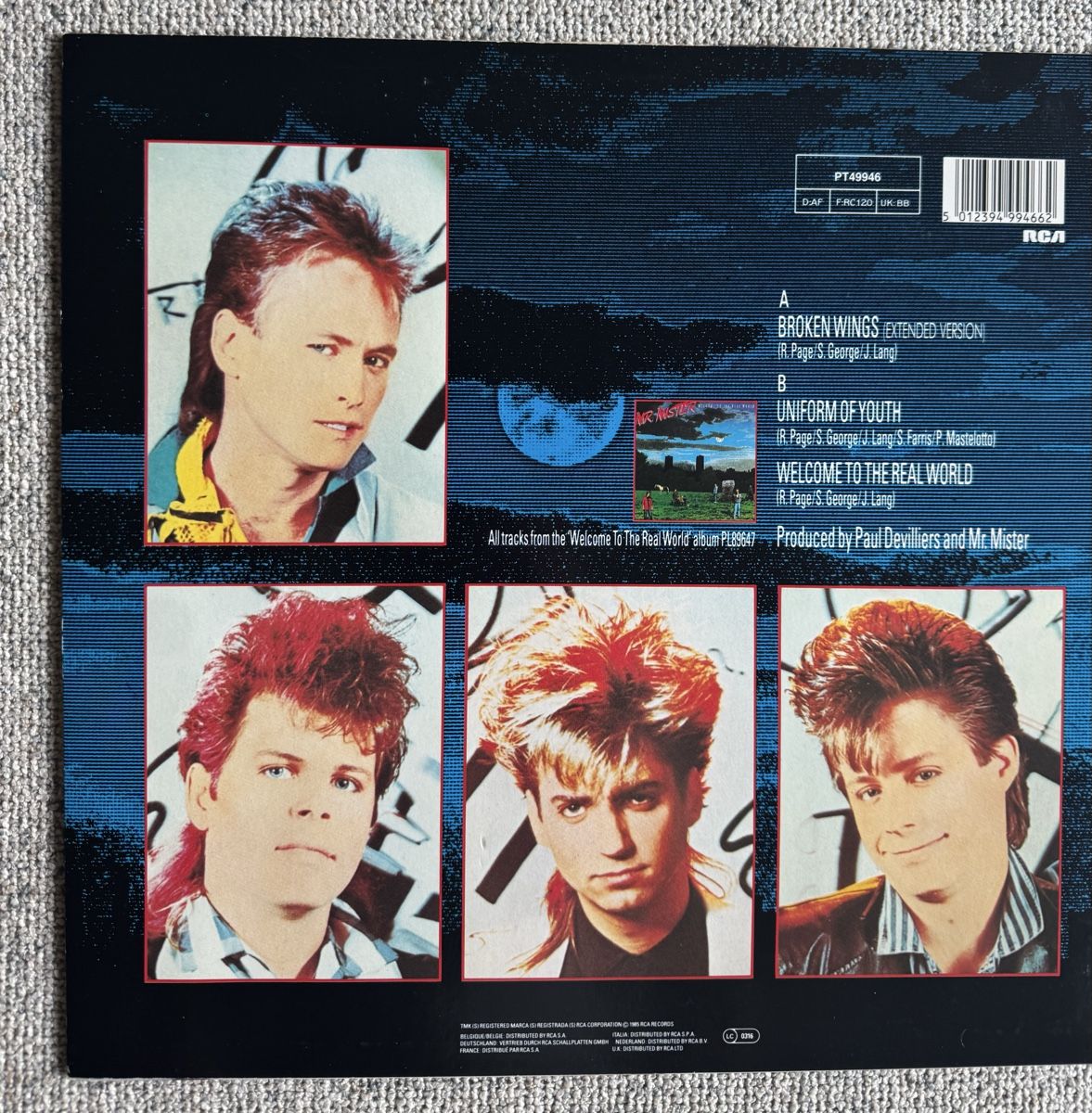 Dischi in vinile: Mr. Mister - Broken Wings - 12" Maxi - 1985 – Usato da Rorbas venduto da BlackstarRecords 1