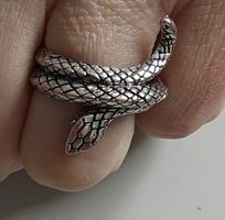 Schlangenring, Sterlingsilber 925, Grösse verstellbar.