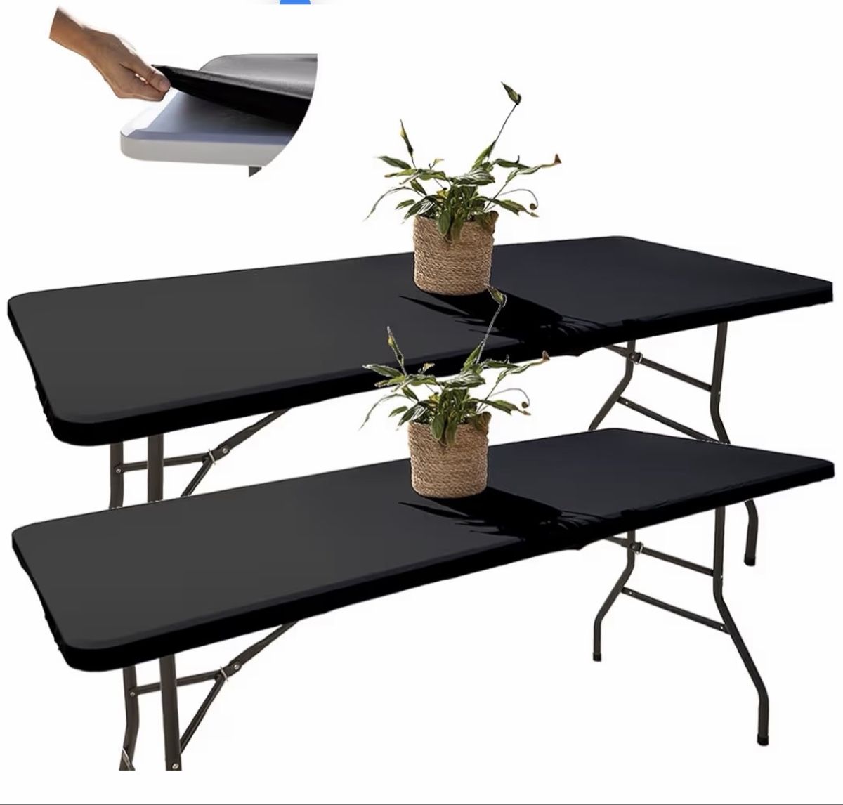 Sonstige Tischwäsche: Schwarze Tischdecke 2er pack – Gebraucht aus Rüschegg Heubach von Ruth949698
