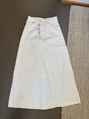 Jeansrock Ganni weiss Grösse 36 guter Zustand
