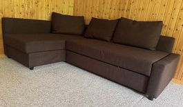 Bettsofa mit Stauraum, beidseitig montierbar