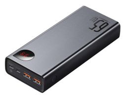 Baseus Top Powerbank 20000 mAh, 65 W,Alu Black, auch für Lap