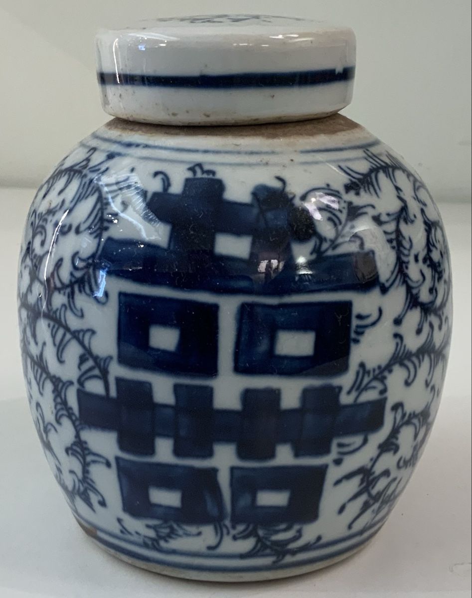 Tutte le decorazioni: Petit pot à gingembre double bonheur bleu/blanc – Usato da rolle venduto da Tontonjulot 2
