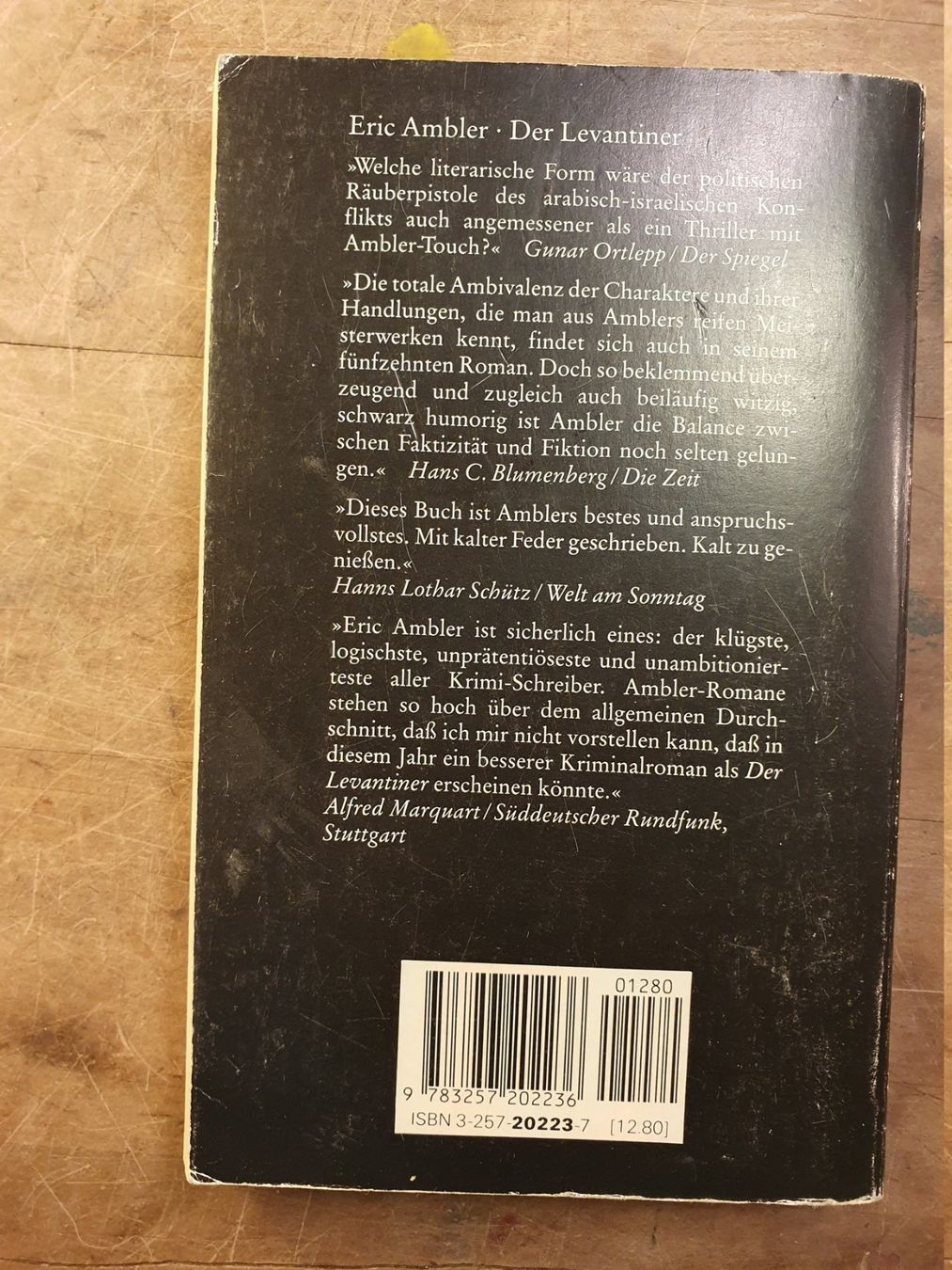 Libri: Der Levantiner - Eric Ambler – Usato da Zürich venduto da loosebone 1