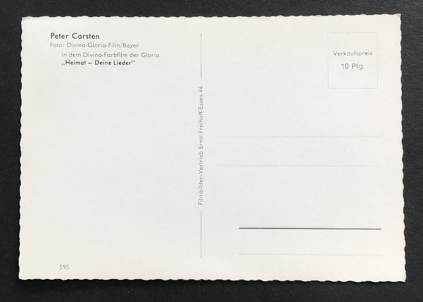 Cartoline postali: ANSICHTSKARTE PETER CARSTEN – Usato da Ostermundigen venduto da wini63 1