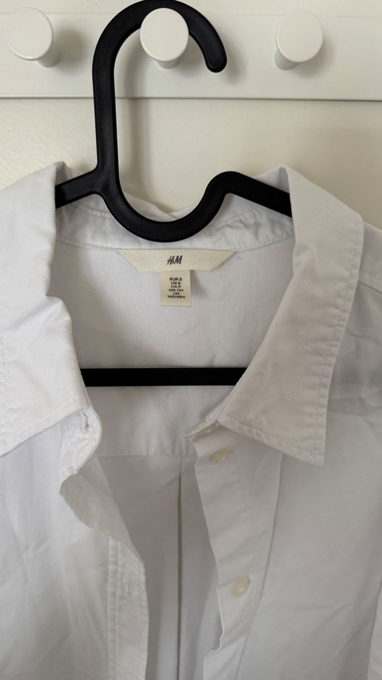 H&M Blusen: Lockeres langes H&M Hemd, Weiss, Gr. S – Gebraucht aus Luzern von Ecila007 1