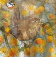 Serviette wren and branches 25x25 (t354) 2Stk.