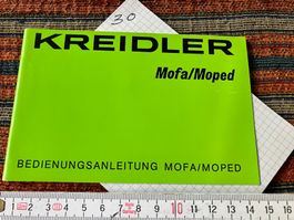 Kreidler Mofa/Moped Bedienungsanleitung