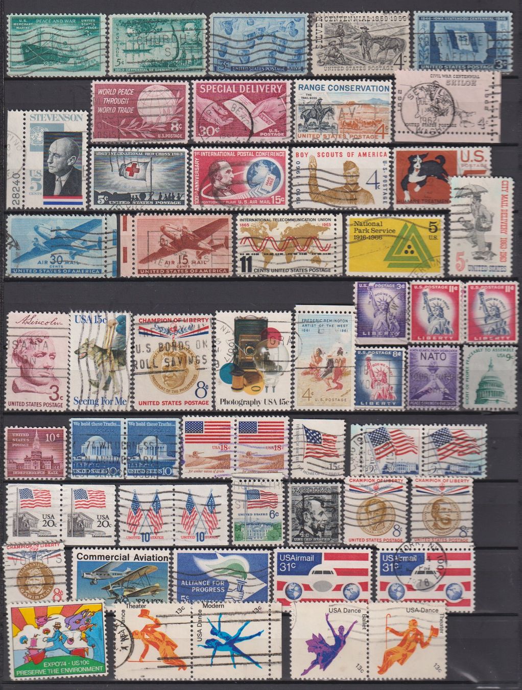 Tous les timbres: Lot, Sammlung USA. Gestempelt. – D'occasion à Koblenz par Boerse6 1