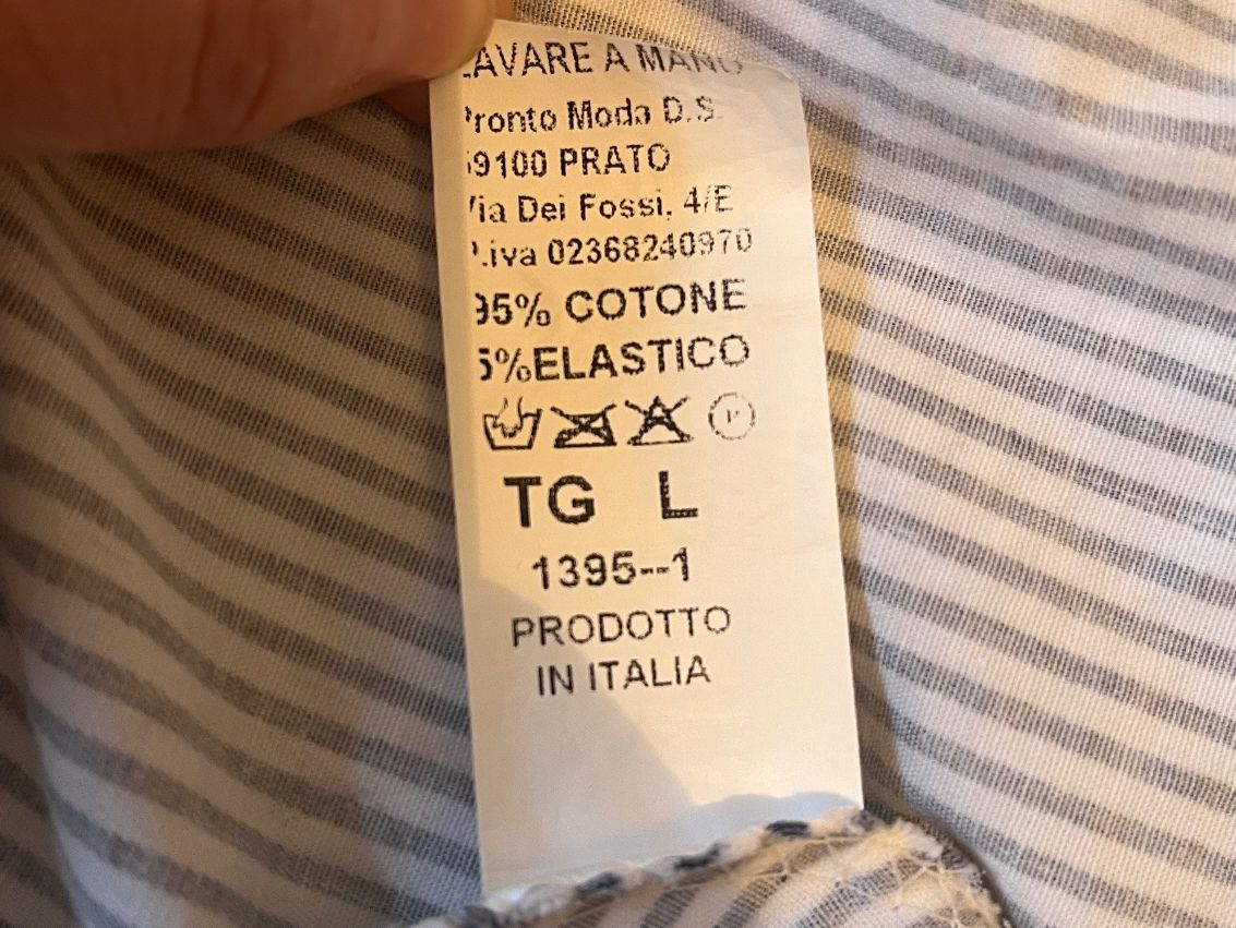 Vestiti: Gestreiftes Sommerkleid mit Gürtel – Usato da Basel venduto da rah_r 3