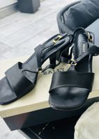 Bally Sandalen schwarz Leder Grösse 39 gebraucht