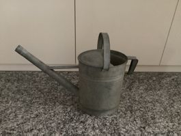 Giesskanne verzinkt, für Gartendeko, nicht mehr dicht! Nr 1