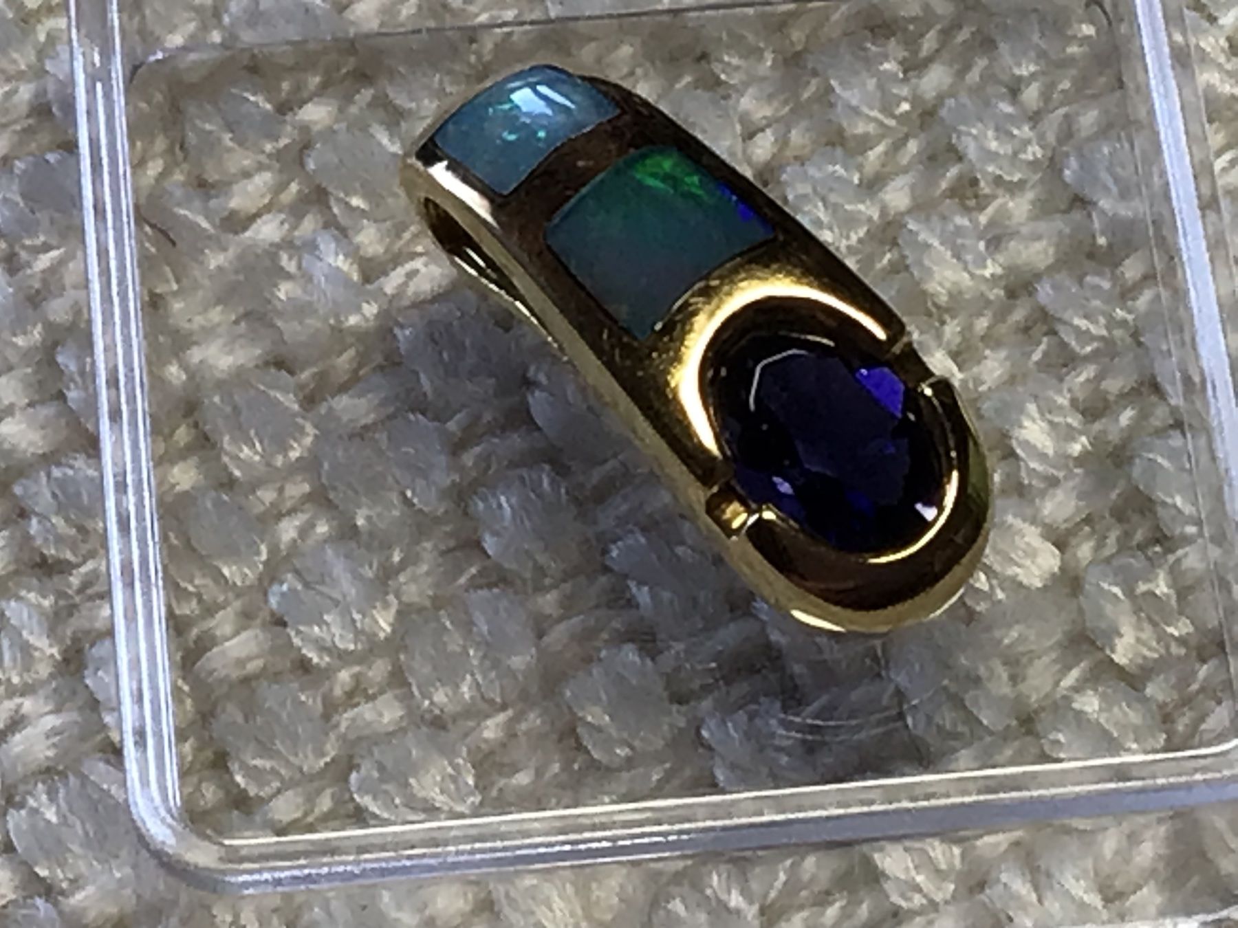 Anhänger: Herrlicher massiver Opal Iolith Anhänger – Gebraucht aus St. Gallen von Goldlilly 8