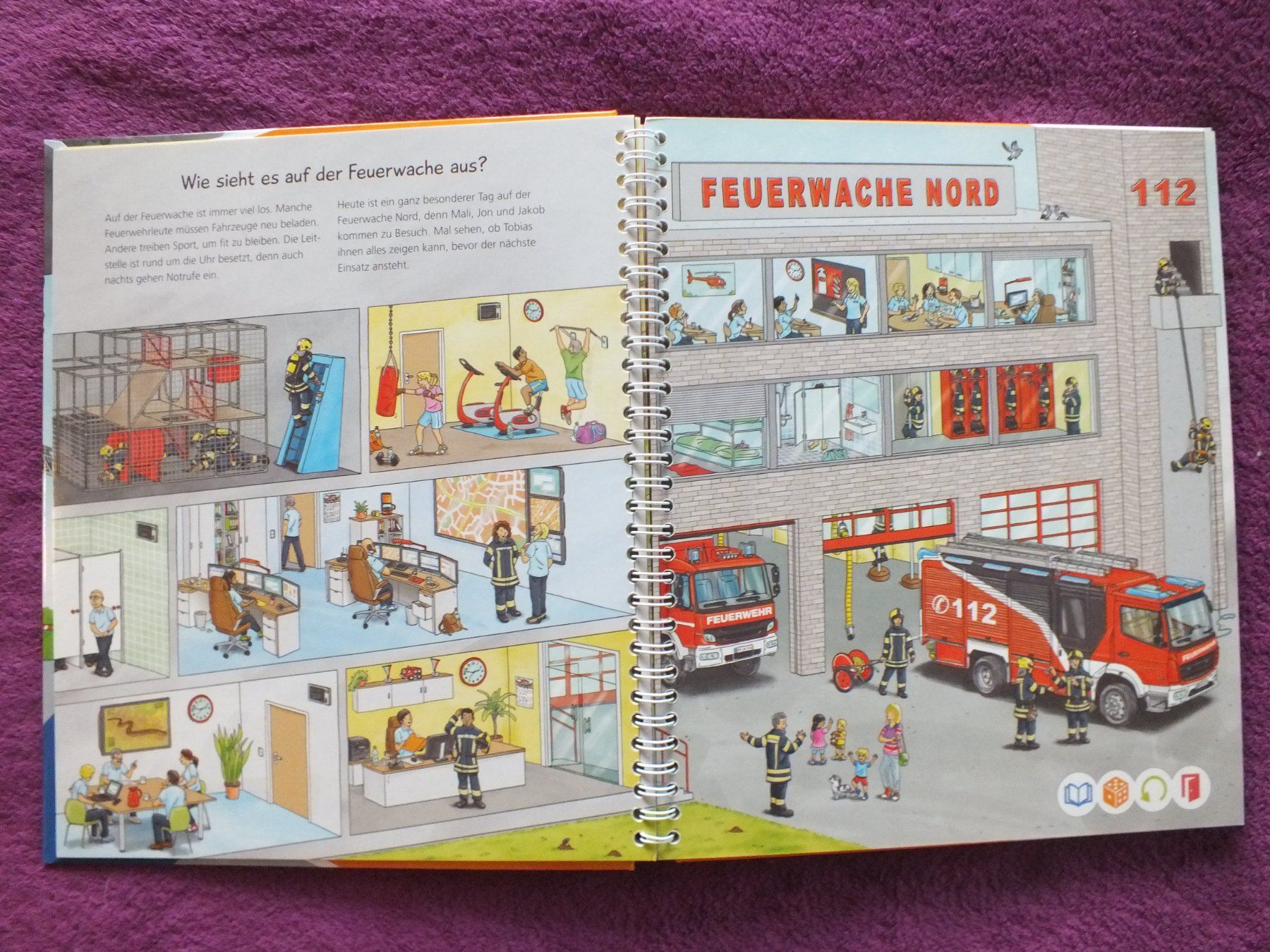 Bücher: Tiptoi Buch - bei der Feuerwehr – Gebraucht aus Müllheim Dorf von Seeeule01 3