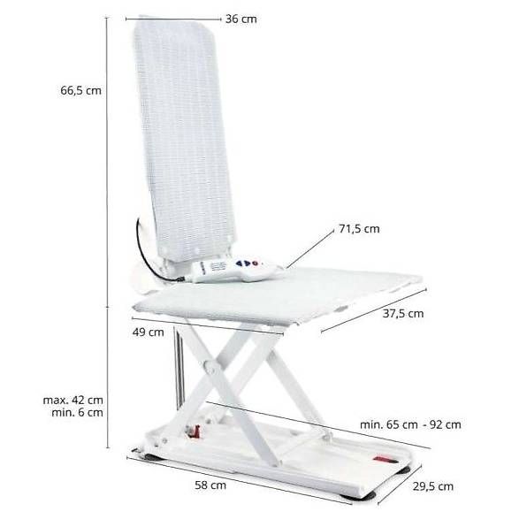 Attrezzature mediche: Badewannenlifter Aquatec Orca – Nuovo e nell'imballaggio originale da Egg b. Zürich venduto da Santhema_AG