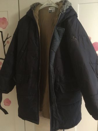 Warme,lange Winterjacke XL