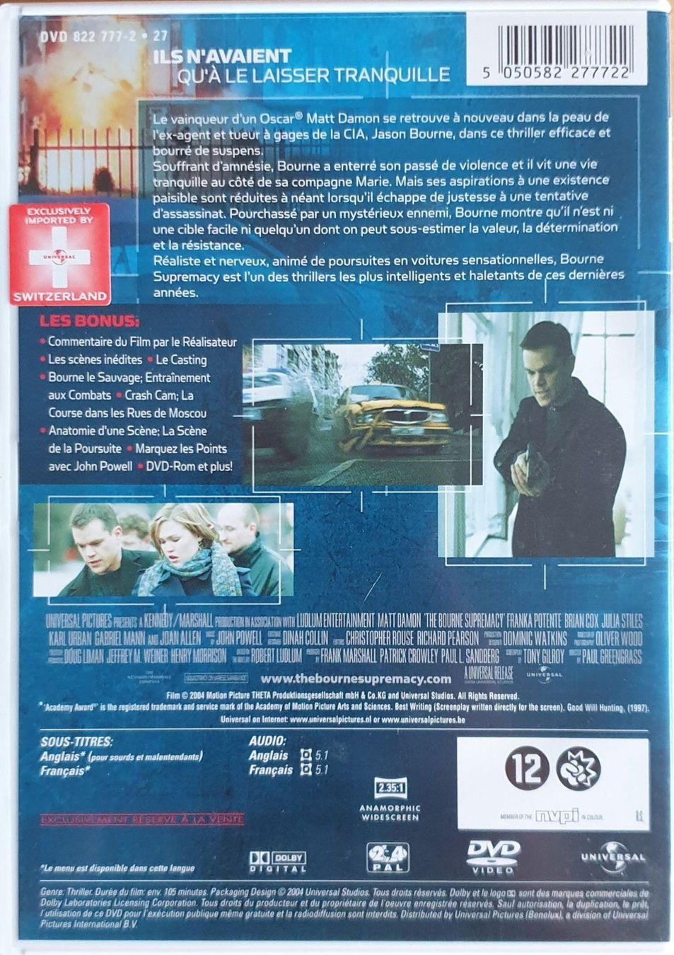 Tutti i DVDs: La Mort dans la peau (2004) – Usato da La Tour-de-Peilz venduto da Resize 1