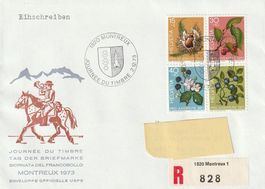 Tag der Briefmarke 1973 Montreux,  Umschlag