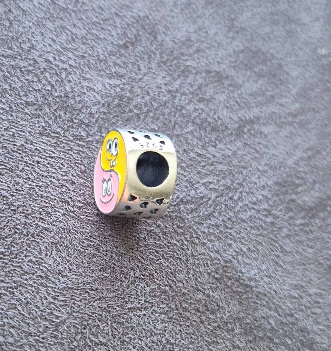 Anhänger: Silber Charm Spongebob +Garantie – Neu (gemäss Beschreibung) aus Rotkreuz von Carbone_Bijou-Shop 1