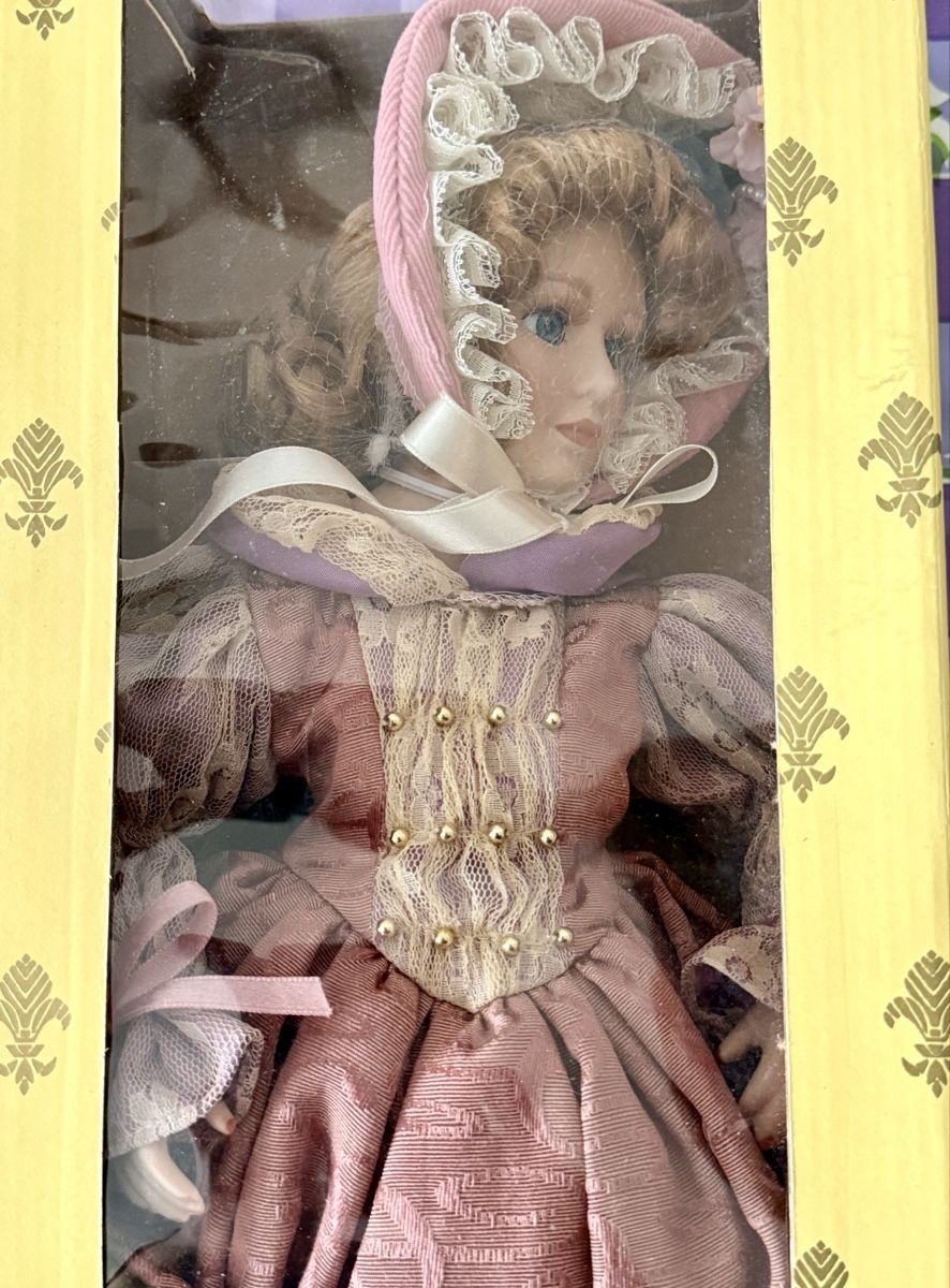 Bambole: 90er Vintage Porzellan Dolls Ruby – Nuovo e nell'imballaggio originale da Dietikon venduto da cuciolo77