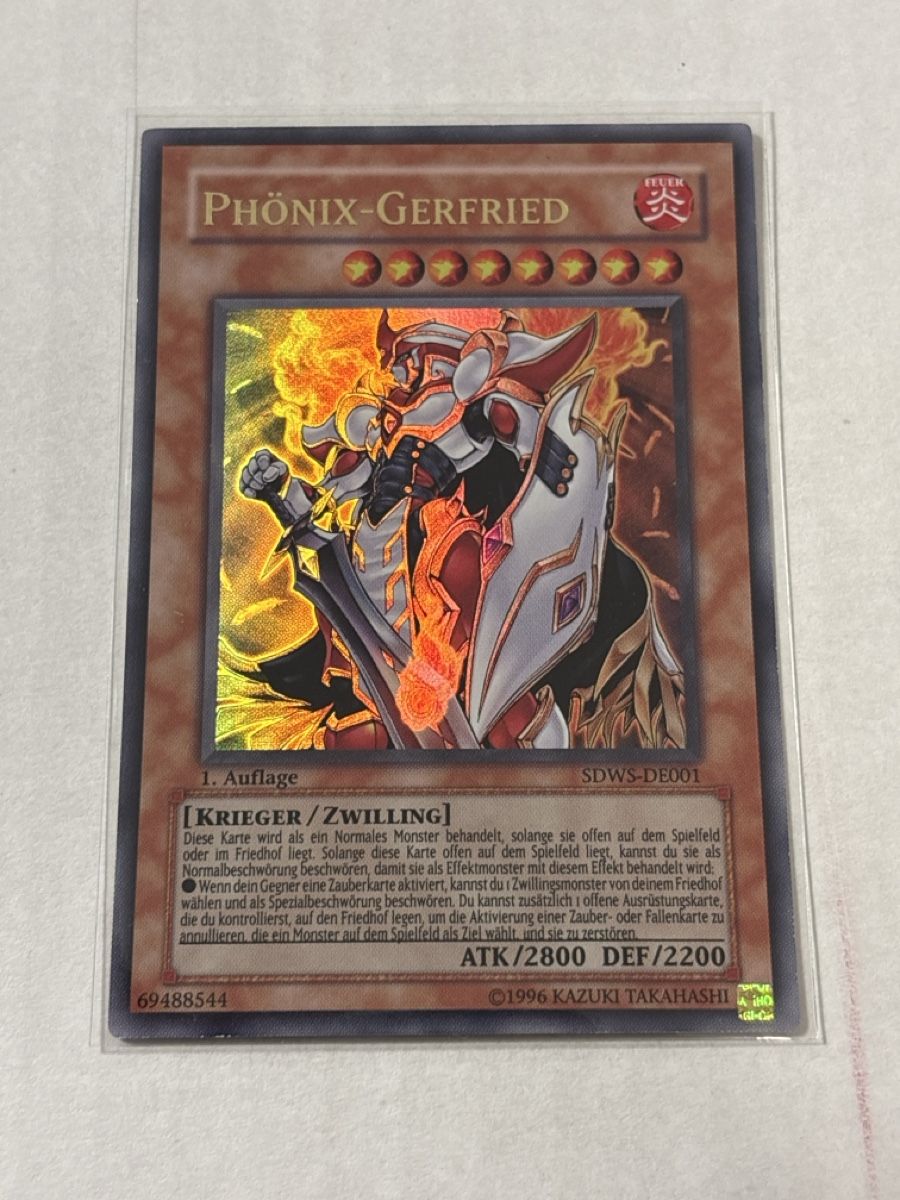 Yugioh Sammelbilder & Trading cards: Phönix-Gerfried 1. Auflage SDWS-DE001 Yu-Gi-Oh – Gebraucht aus Speicherschwendi von YugisKartenKammer