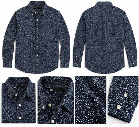 Chemise à fleurs bleues et blanches, taille M, été 2024