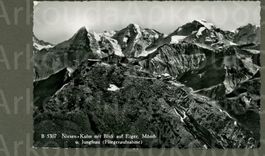 AK sw Niesen BE Kulm,Gipfel aus dem Flugzeug ≈ 1959