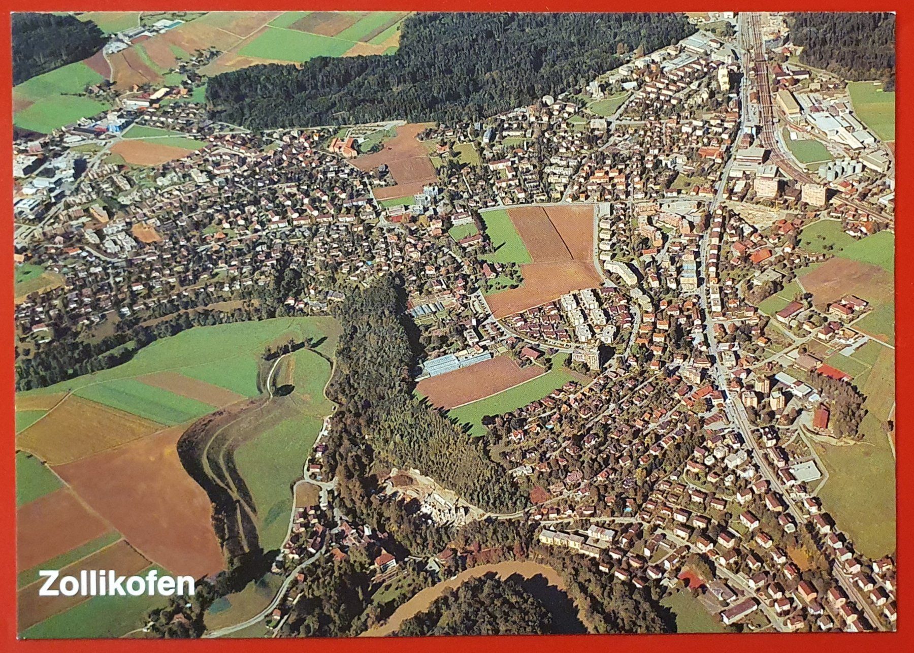 Cartoline postali: Zollikofen - Flugaufnahme – Usato da Kreuzlingen venduto da Rschweiz1