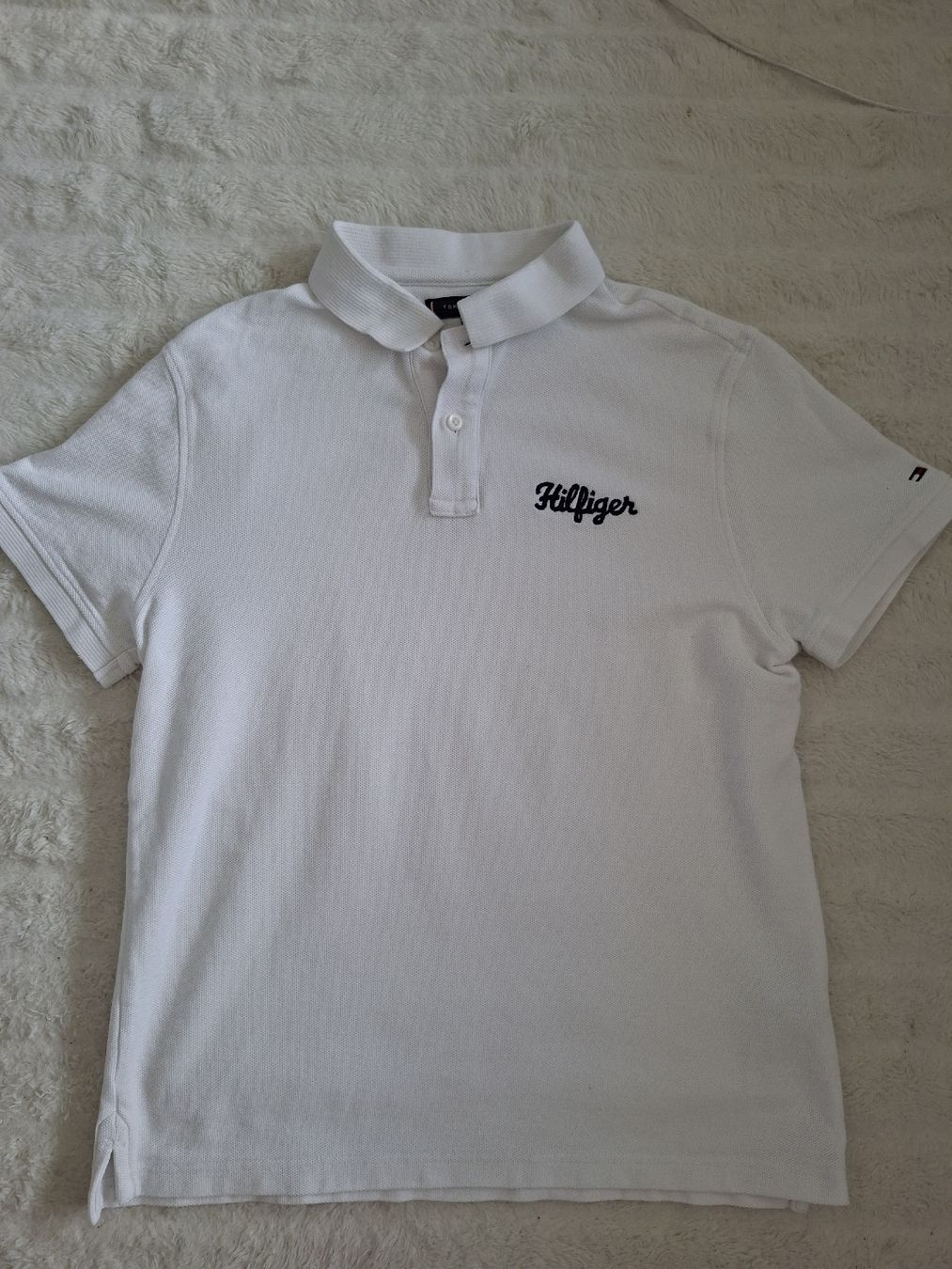 Tommy Hilfiger Magliette Polo: Polo Tommy Hilfiger blanc taille M regular fit – Usato da Renens VD venduto da ser_j2fn 3