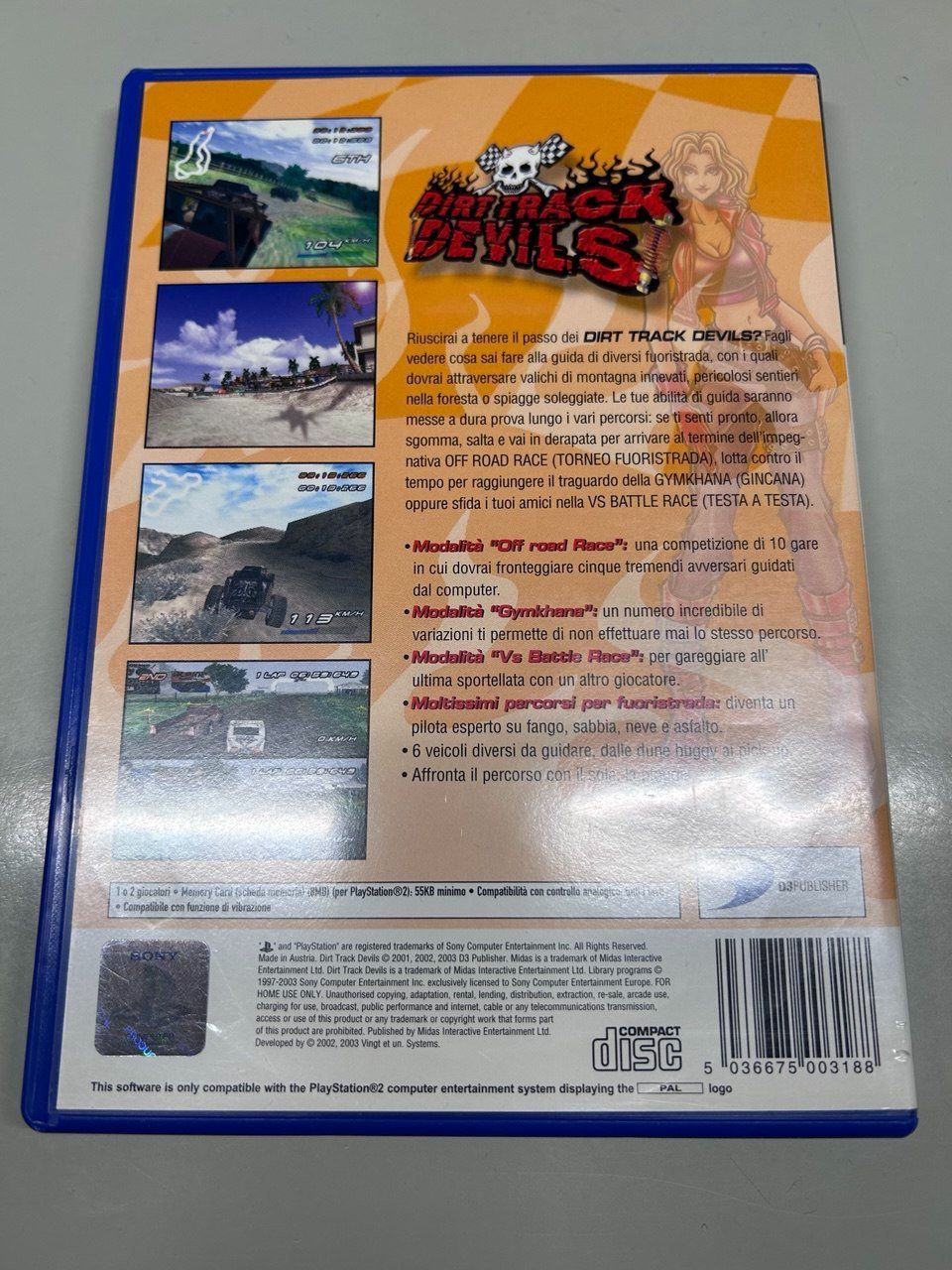 Sony Giochi: Dirt Track Devils per la console (PS2) – Usato da Giubiasco venduto da LorisVale 1