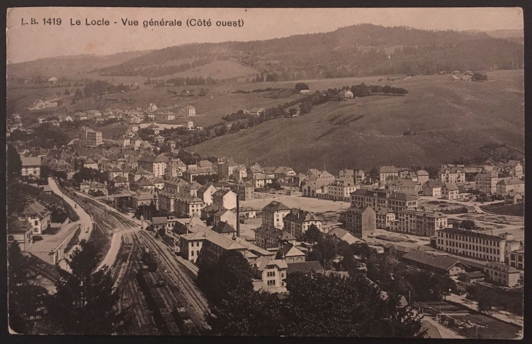 Cartoline postali: Le Locle - Vue générale 1912 – Usato da Kreuzlingen venduto da Rschweiz1