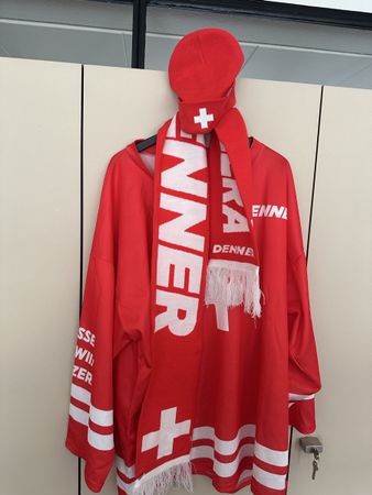 3tlg. Eishockey WM 2026 Schweiz Set – Trikot XL, Mütze & Sch