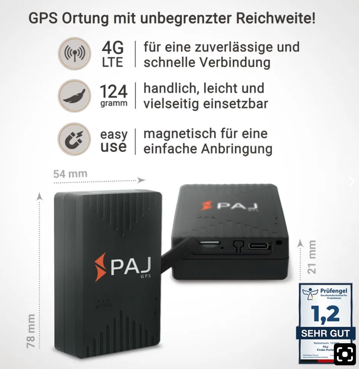 GPS & Strumenti di misurazione: PAJ GPS TRACKER COMPACT FINDER 4G – Nuovo (secondo la descrizione) da Aesch BL venduto da njpj